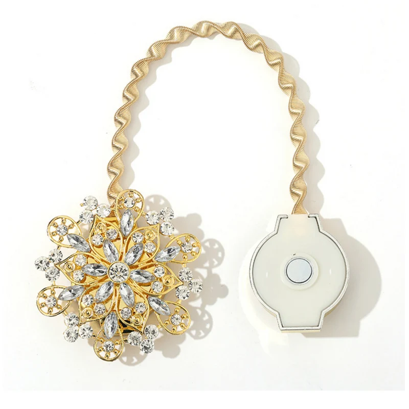 

European Style Magnetic Curtain Clip Tieback Buckle Clips Jewelry Tied Flower Buckle Curtain Accessories Home Decor