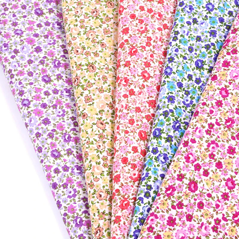 100% хлопчатобумажная ткань с принтом высококачественная для одежды платье сделай