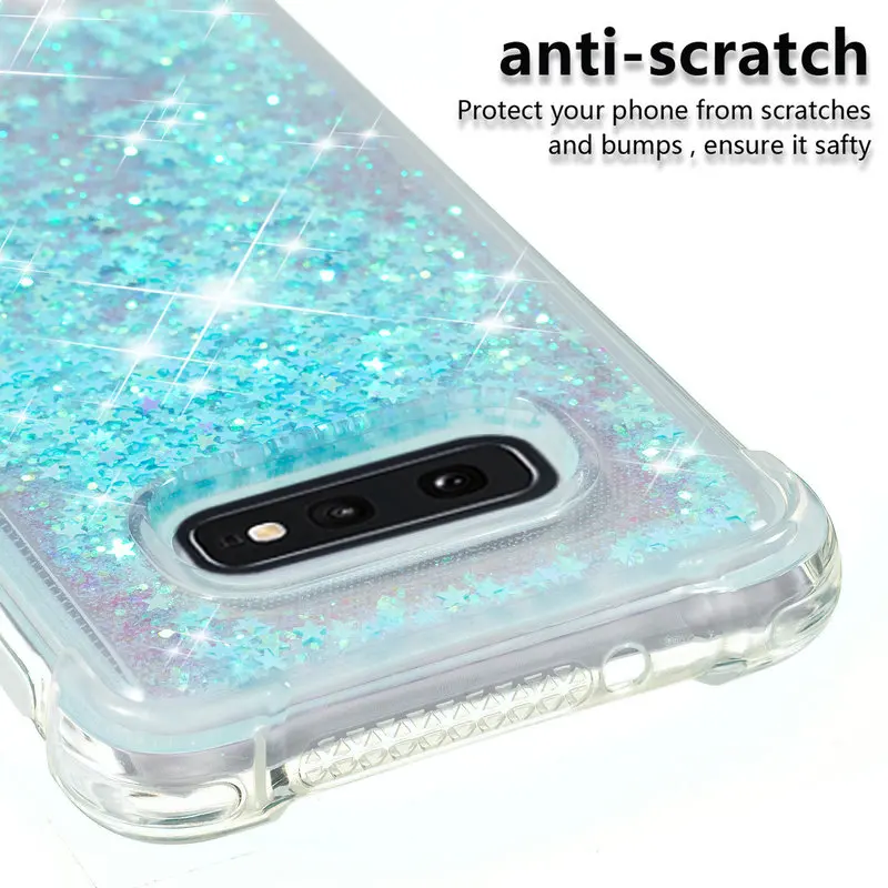 

Shockproof Case For Samsung Galaxy S10E Silicon Soft Cover For Samsung S10E SM-G970F G970E G970 Dynamic Liquid Quicksand Cases