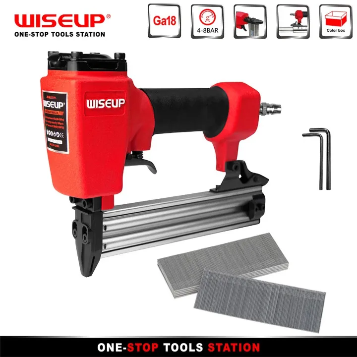 Пневматический гвоздезабивной пистолет WISEUP для Ga18 F30/Ga20 1013J Nails пневмоинструмент степлер строительный - изображение