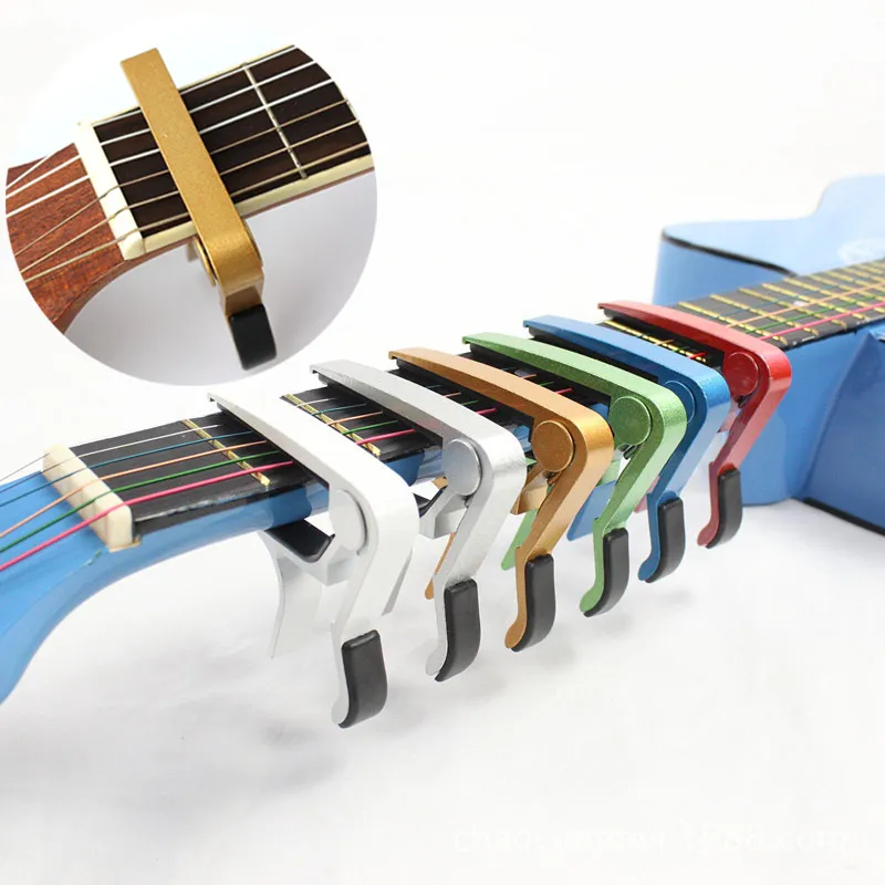 neue multicolor capo aluminium diakritische clip gitarre capo clamp elektrische akustische erweiterte technologie zubehör b2csho free global ship