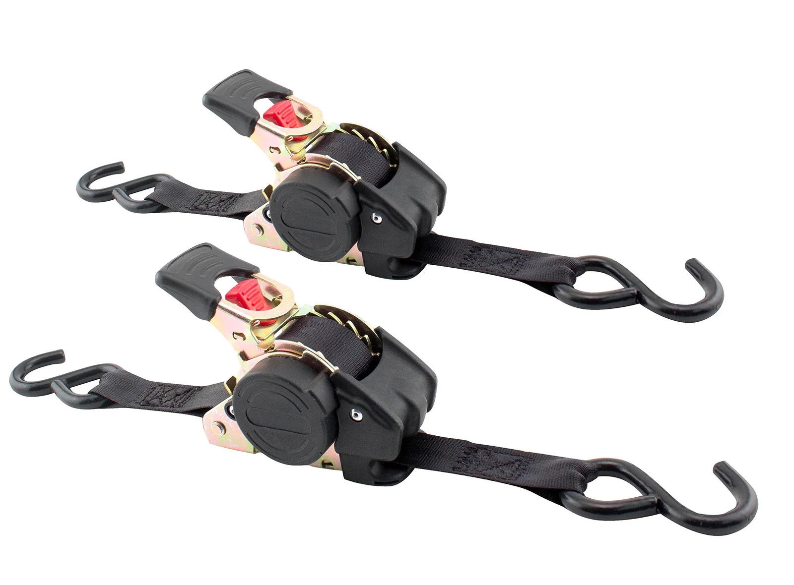 

Erickson 34415 Pro Series Black Retractable Ratcheting Tie-Down Strap Pack of 2
