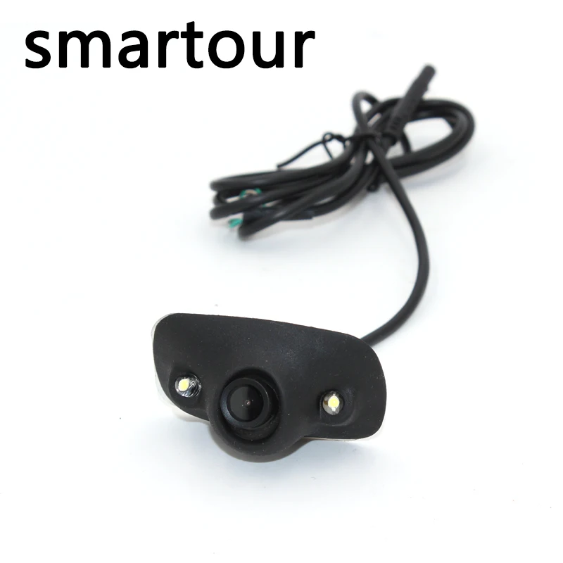 Smartour HD водонепроницаемый парковочный монитор система 2 светодиодный ночного видения Автомобильная камера заднего вида 4,3 дюймов зеркало заднего вида спереди/сбоку/Lef - Название цвета: Коричневый