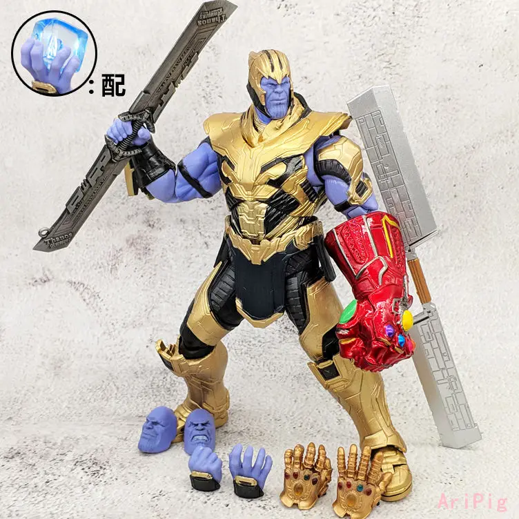 

Genuine Marvel Action Figure The Avengers 4 SHF Thanos Infinite Glove Thor 4 16-18cm Movable Model Toy