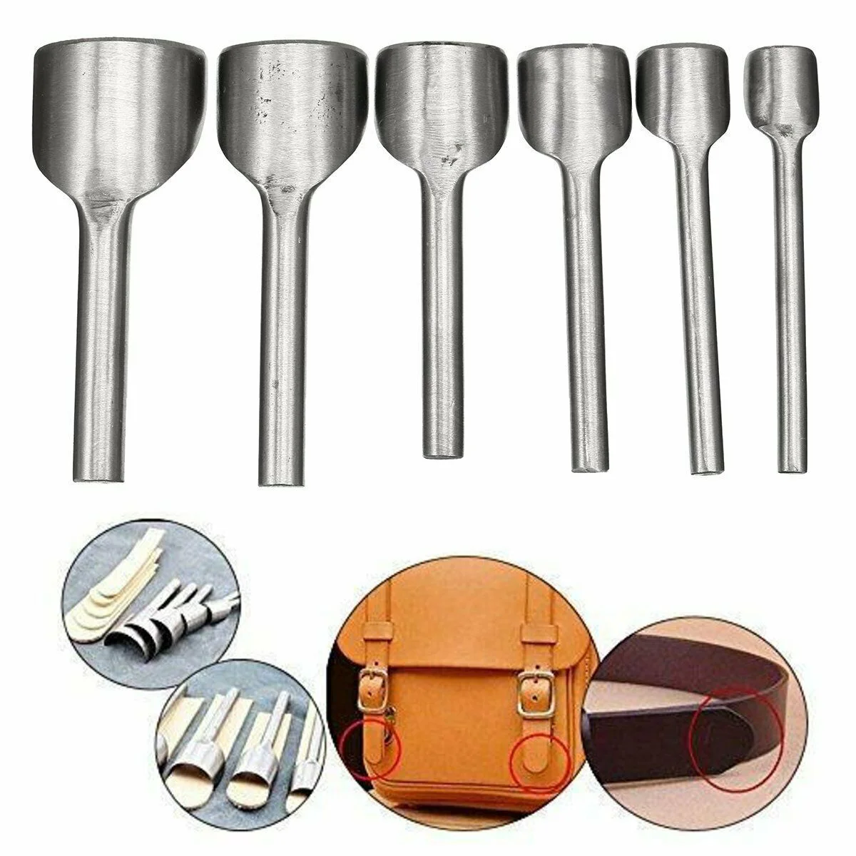 Strap Belt Punch Tools Wallet Steel Arc Trimming 10pcs 5-50mm Half Round | Дом и сад