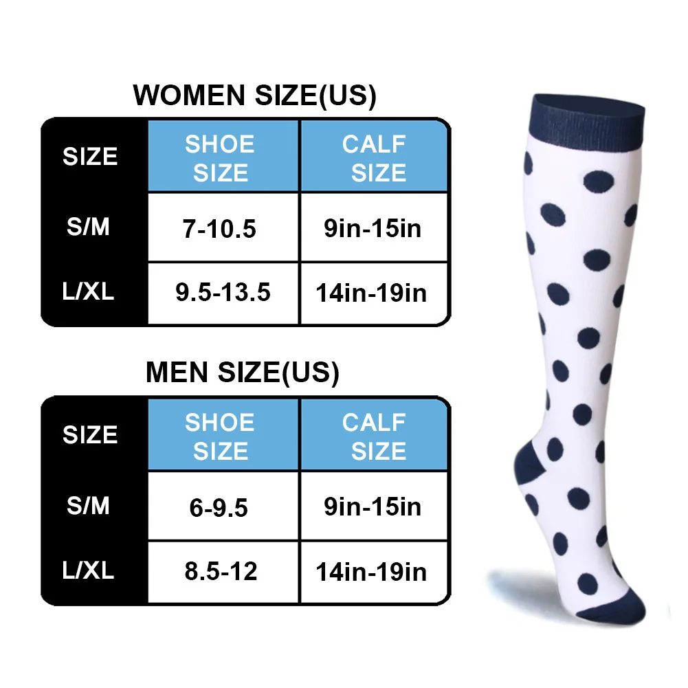 Compression Socks Women Men 5 Pairs Per Set Female and Male Compressed Sock Sport