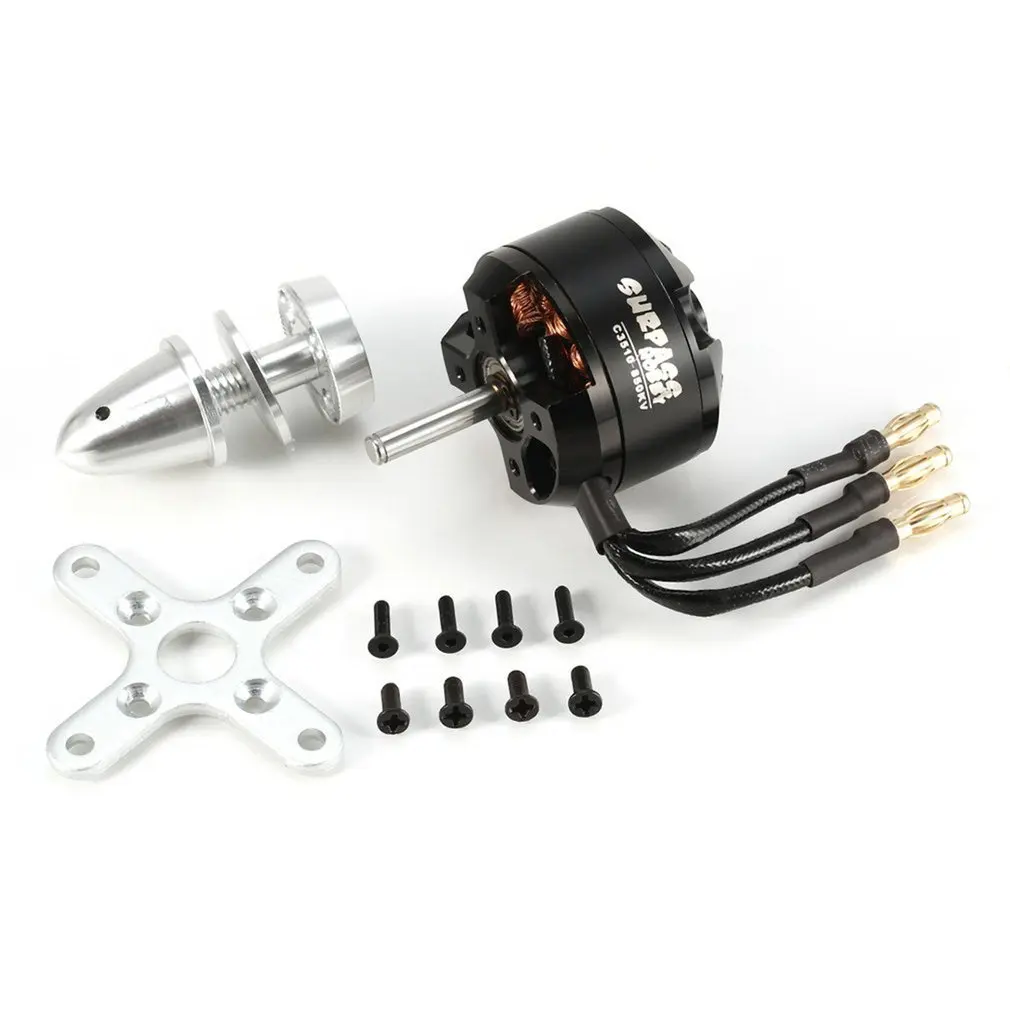 

14-полюсный бесщеточный двигатель SURPASS HOBBY 3510 850KV для радиоуправляемого дрона FPV с неподвижным крылом, самолета, самолета, запасные части для ...