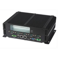 embedded fanless industrial computer 2rj45 intel processor p8600 dual core mini pc with 6com and 2pci