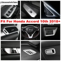 center control strip steering wheel frame the co pilot glove box sequin decor cover trim for honda accord 10th 2018 2022