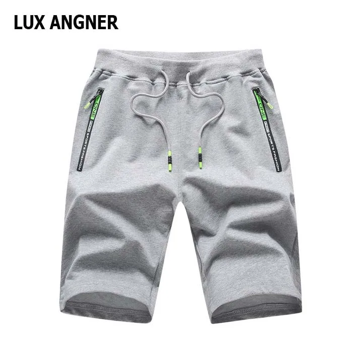 

LUX ANGNER New Cotton Shorts Men's 2020 Summer Casual Loose Solid Shorts Men Fashion Knitted Sport Shorts Beach Shorts Plus Size