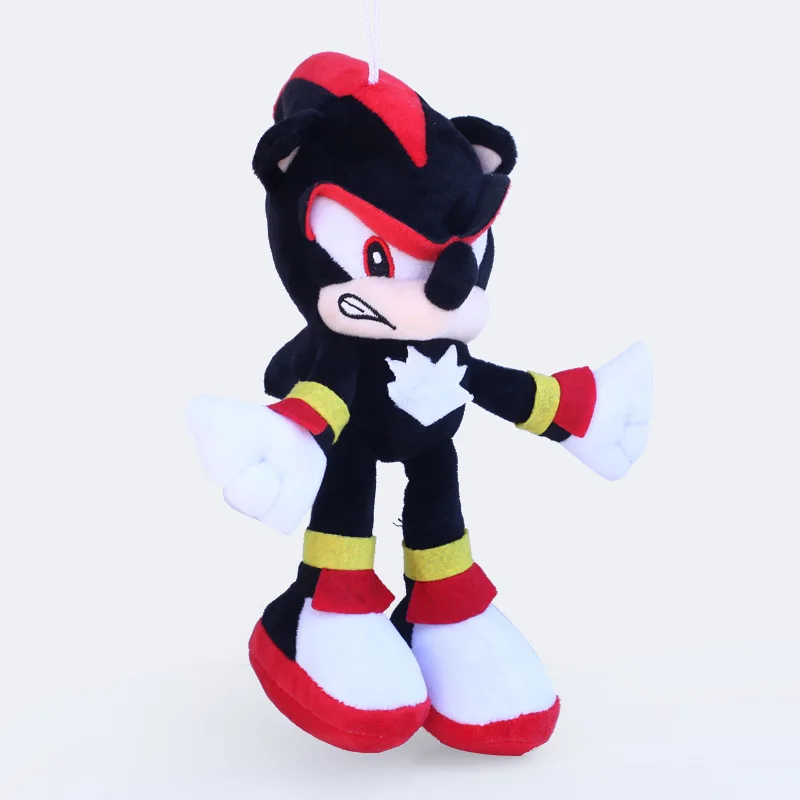 Черный 26 см Новые Аниме Super Sonic Ежик фильмов и ТВ игра плюшевая кукла, плюшевые игрушки, забавные мягкие Животные плюшевая кукла аниме мягкие игрушки - Цвет: Черный