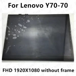 original 17 3 inch for lenovo y70 70 y70 70 80du fhd 1920x1080 lcd with touch screen assembly lp173wf4 spf1 free global shipping
