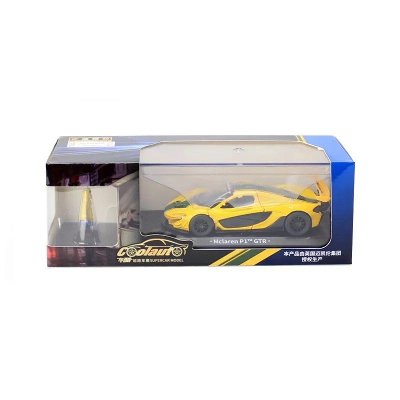 COOLAUTO/Масштаб 1:43/Игрушечная модель под давлением/McLaren P1 GTR Гоночный