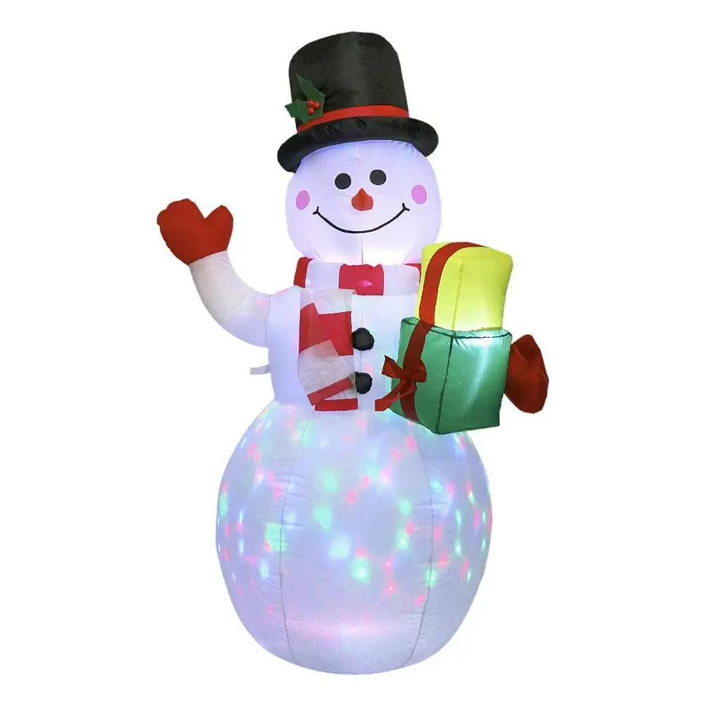 

Надувной Снеговик Санта-Клаус, модель гайковера светодиодный светильник кой, надувные рождественские куклы для улицы, новогодний декор
