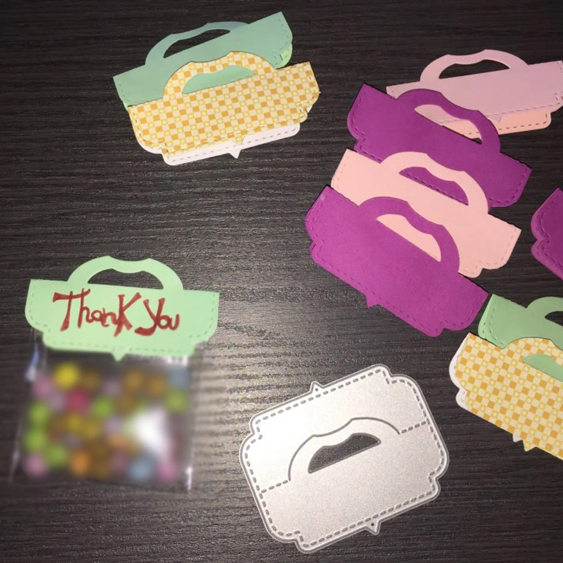 1 шт. Подарочная коробка для карт Сумка с верхним наконечником металлические