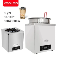 xeoleo pearl warmer tapioca machine boba insulation pot 7l for milk tea shop stainless steel food warmer pearl cooker