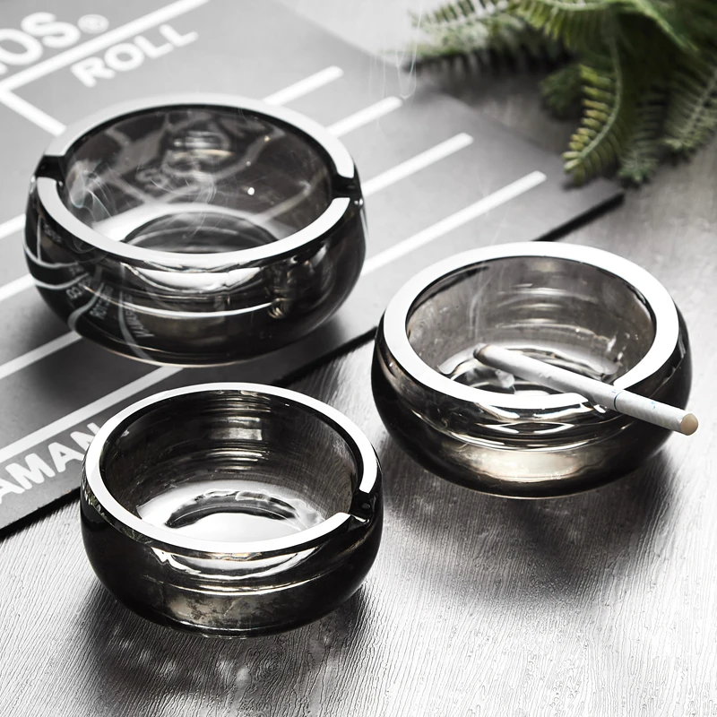 

Windproof Round Ashtray Eco-Friendly Heat Resistan Restaurant Living Room Coffee Shop Hotel Internet Cafe Eco-Friendly Ashtray