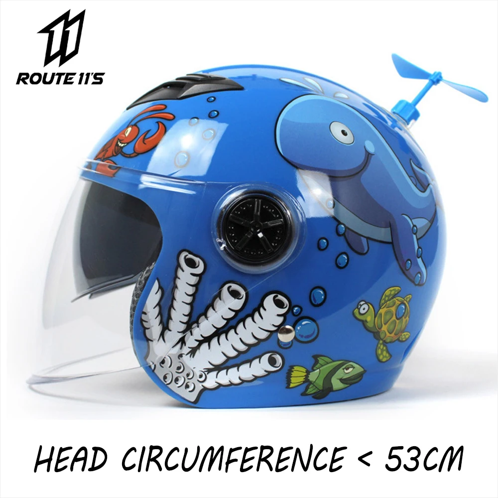 

Детский мотоциклетный шлем, зимний детский шлем на все лицо, безопасная шапка для мальчиков, симпатичный мультяшный шлем, защитная шапка дл...