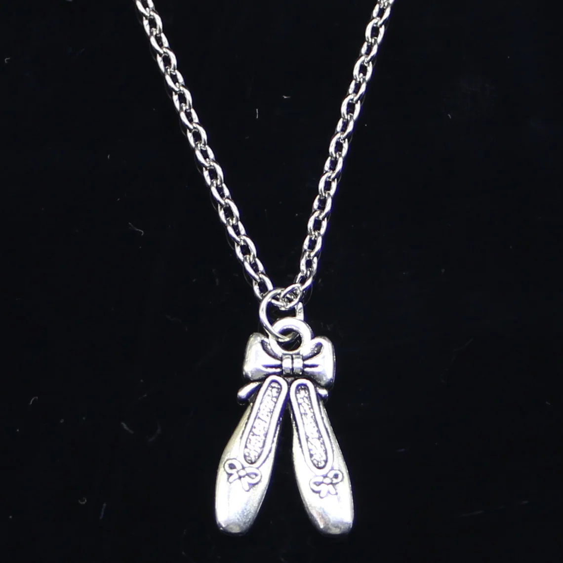 

New Fashion Necklace 20x13mm ballet shoes slippers Pendants Short Long Women Men Colar Gift Jewelry Choker