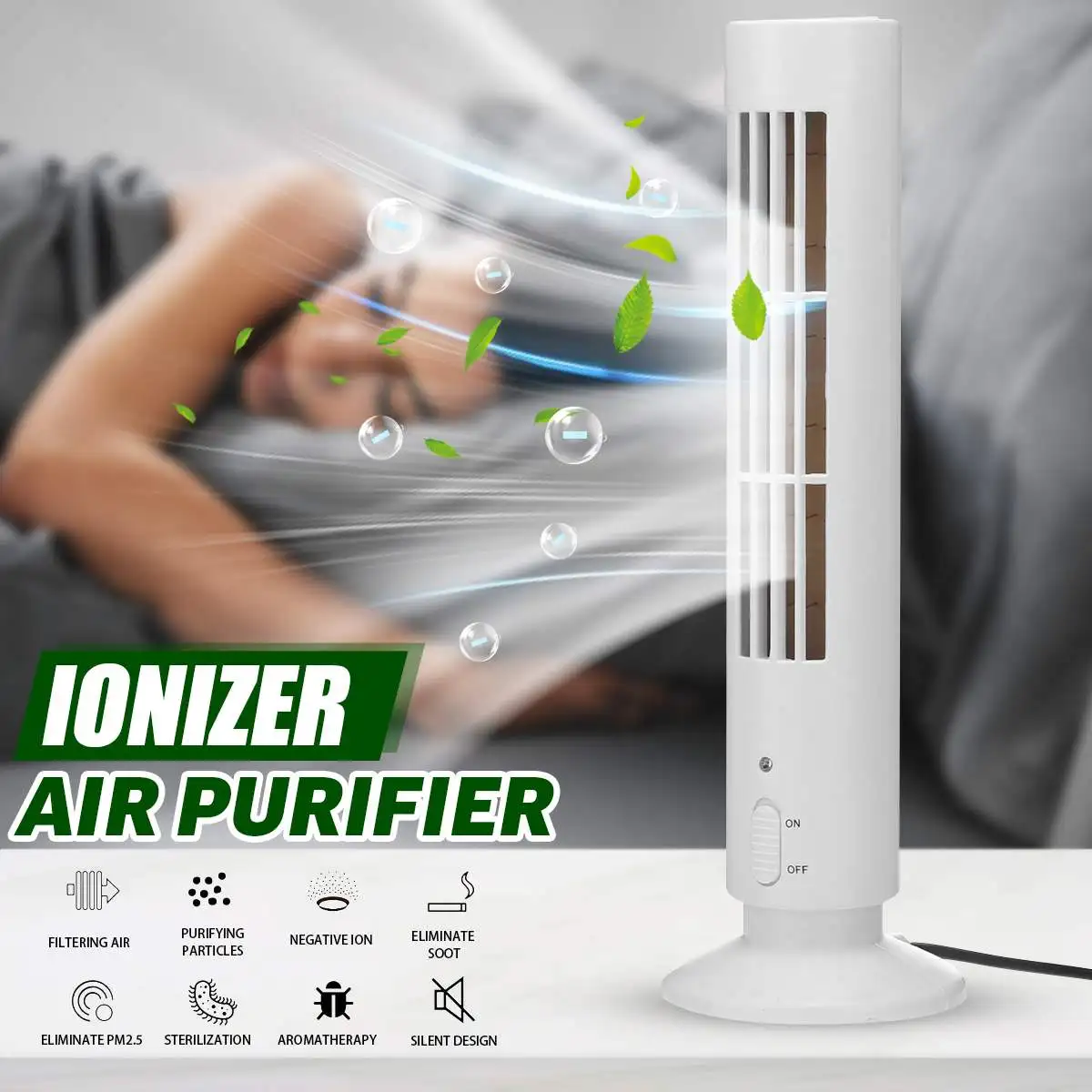 

Portable Negative Ion Air Purifier Cleaner Room Kitchen pet Remove odor and formaldehyde removal For Home family Health