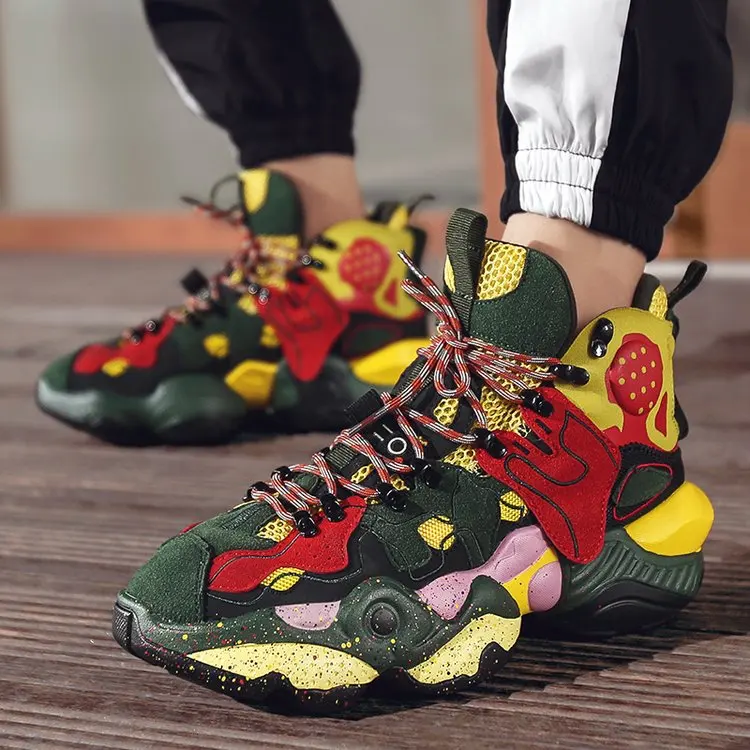 

Men Shoes Hip Hop Street Fashion High Top Sneakers Men Casual Suede Shoes Boys Zapatos De Hombre Cool Basket Tenis Masculino