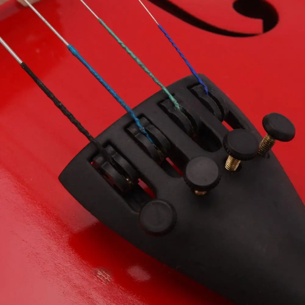 Новинка 4/4 акустическая скрипка со скрипочкой чехол с бантом канифоль Красный