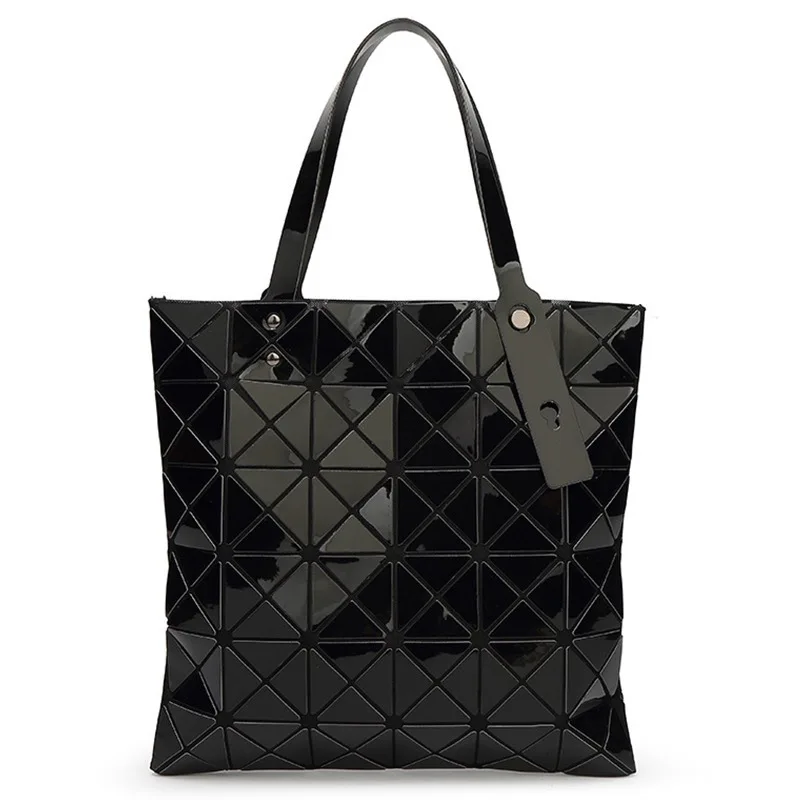 

Grid Pearlescent Pu Matte Rhombus Folding Geometric Rhombus Single Shoulder Handbag Tao Supply One Piece Dropshipping