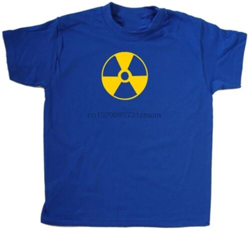 Детская футболка свободного кроя размера плюс с радиоактивным излучением |