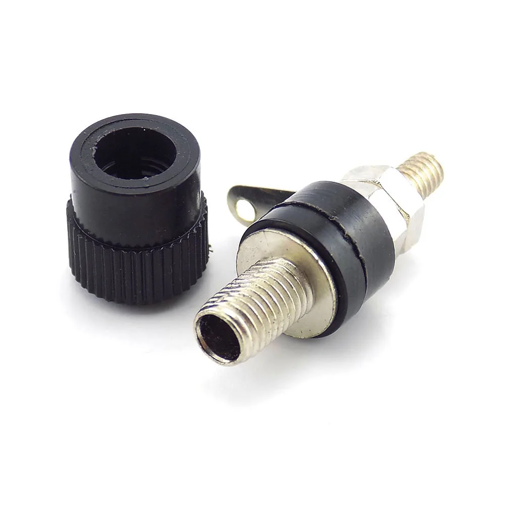 

DIY 4mm Banana Plugs Audio Speaker Screw Connectors Solderless Binding Post Speaker Terminal Black Red Connector U27