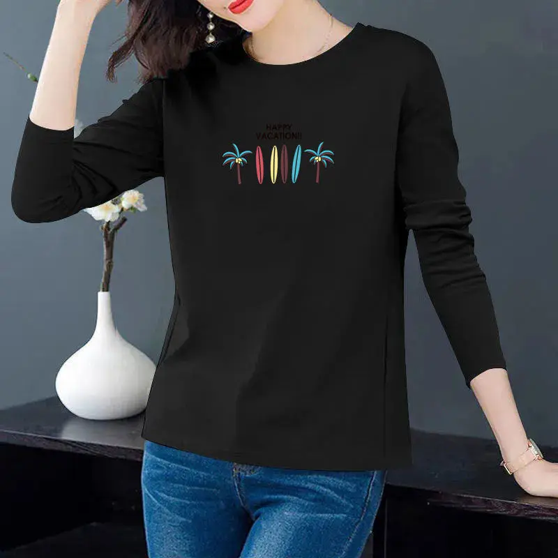 

Women's T-shirt women's autumn new loose spring and autumn bottom coat