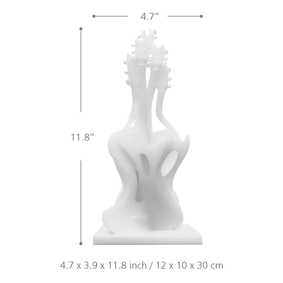 Танцевальная гитара 3D печатная скульптура преувеличенная модель Escultura для