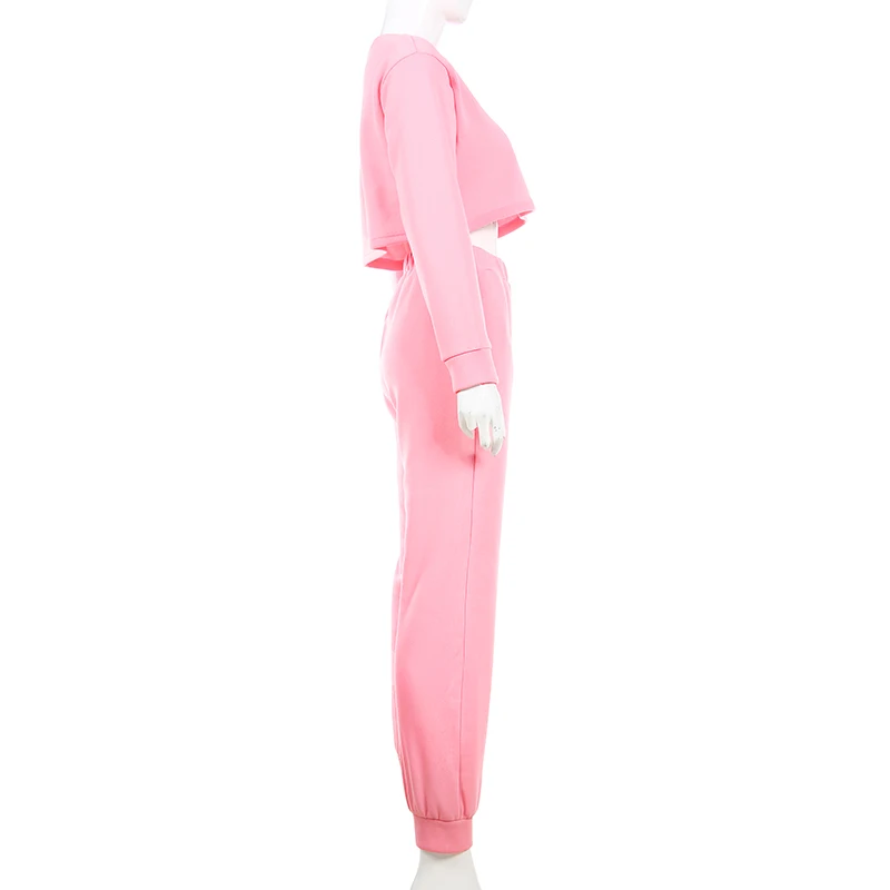 Rapwriter, однотонный плюшевый теплый свободный свитер и брюки, женские комплекты из 2 предметов, осенне-зимний пуловер, топы и наборы спортивных брюк