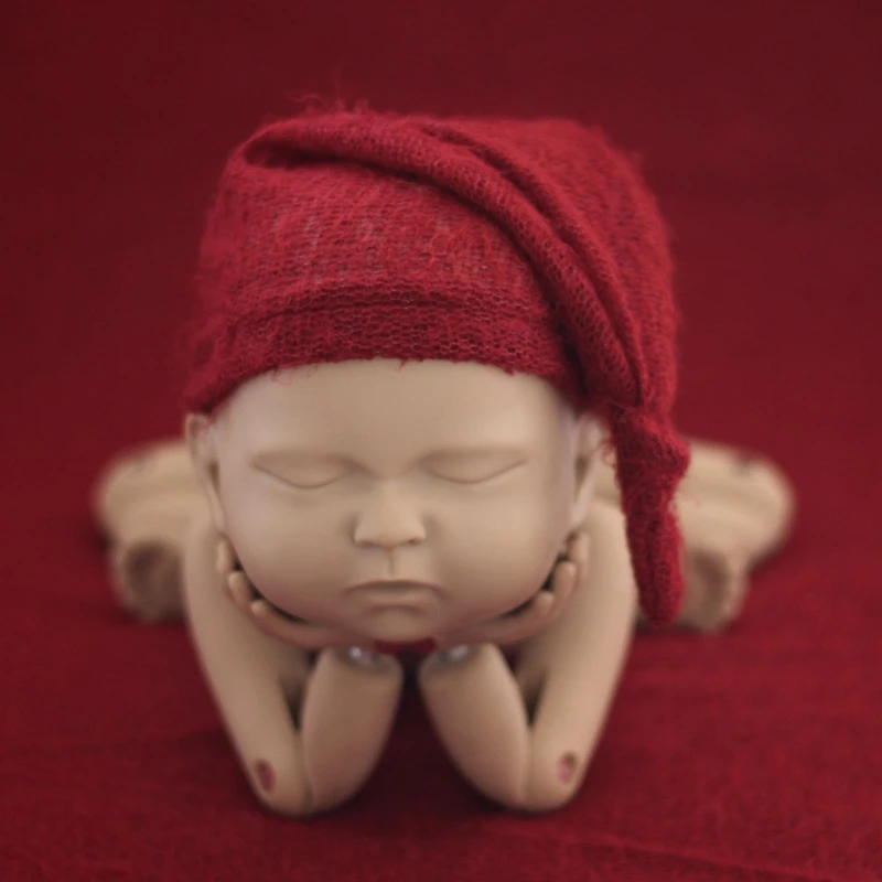 

Newborn Infant Photography Prop Baby Mohair Woven Hat Knitted Crochet Beanie Cap 54DF
