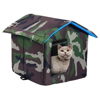 waterproof outdoor pet house thickened fully enclosed cat nest tent cabin pet bed tent cat kennel portable travel pet nest