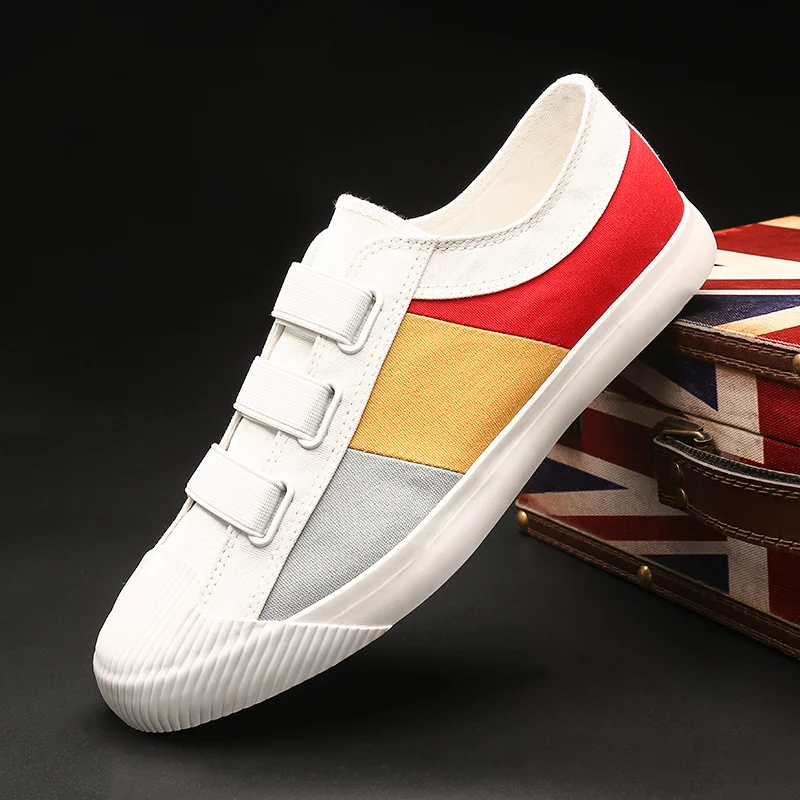 

Men Casual Shoes Fashion Men Loafers Moccasins Slip On Men's Flats Canvas Driving Shoes AB-41