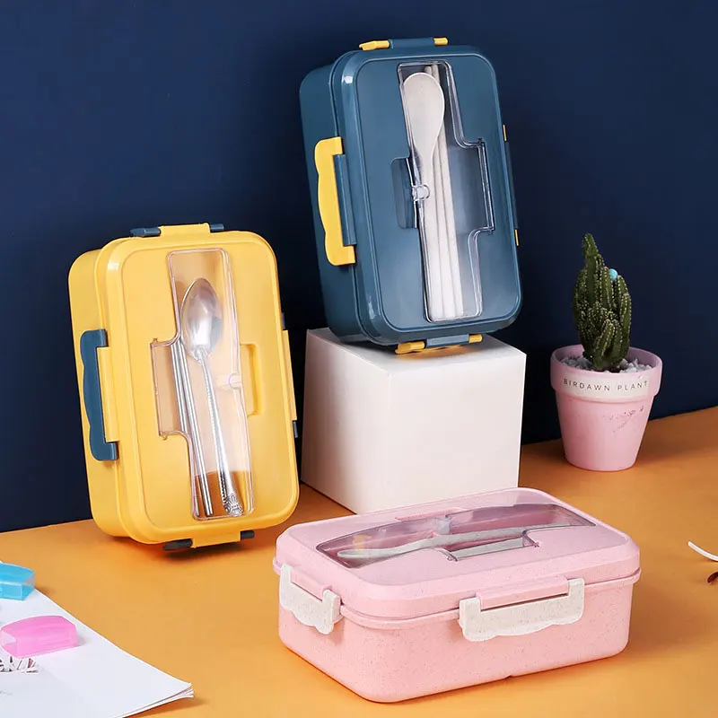 

Lunch Box with Compartments Bento Food Container Storage Lunchbox for Kids Packed Camping Taper School Child Tableware Meal Prep