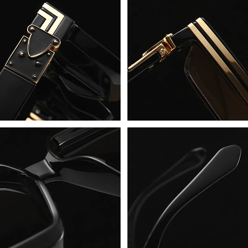 

LNFCXI Candy Colors Retro Luxury Brand Designer Summer Shades Square Sunglasses Women Ins Popular Female Sun Glasses Men UV400