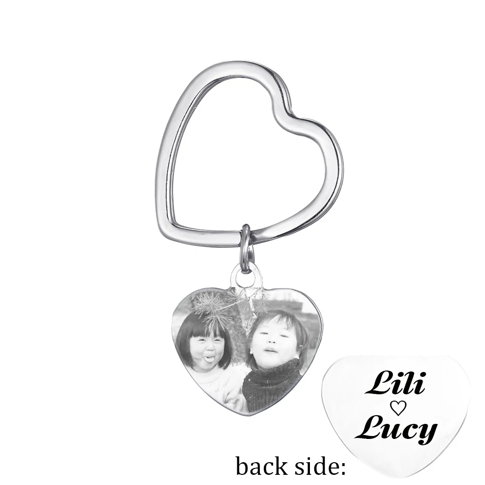 Брелки для ключей из нержавеющей стали с гравировкой фото и текстом 2022 |