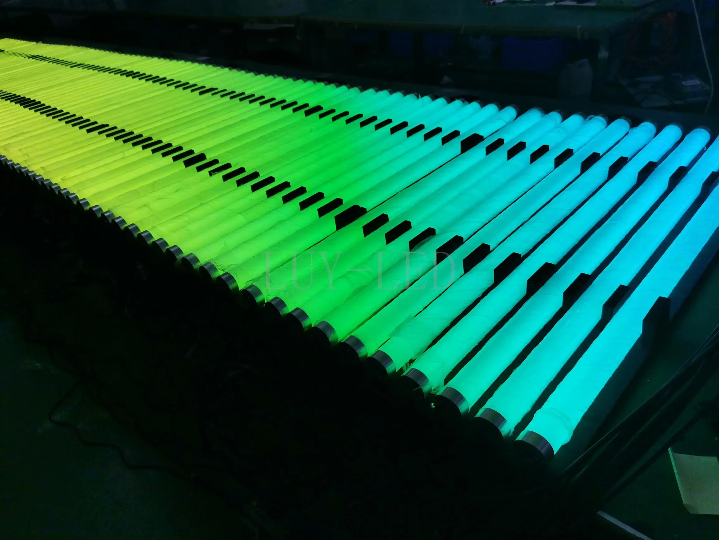 DC24V UCS2903/ WS2811 RGB 360 градусов цветная трубка Artnet 3D Светодиодная Пиксельная D40MM