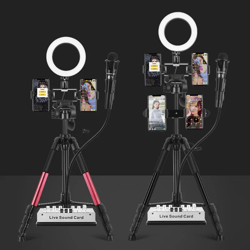 16/26 см СВЕТОДИОДНЫЙ Кольцо с фотографией светильник селфи кольцо микрофоном