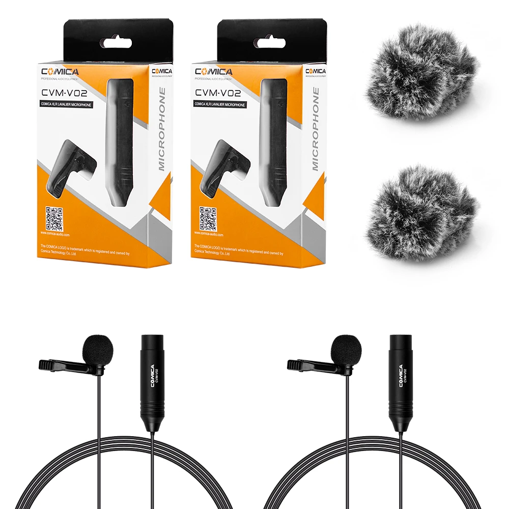 Всенаправленный петличный микрофон с фантомным питанием Comica | Электроника