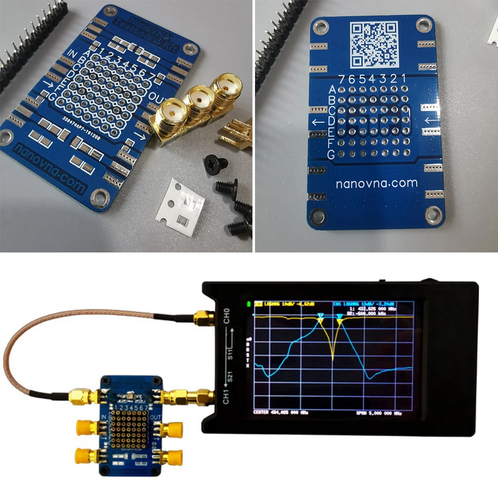 Профессиональный тестовый комплект RF Demo Kit для NanoVNA VNA тестовая плата векторный