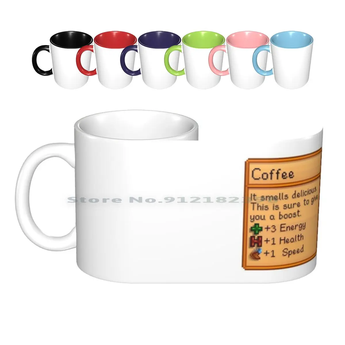 

Кофейная кружка Stardew Valley, керамические кружки, кофейные чашки, молочный чай, долина, кофейная кружка для правшей, креативный тренд, винтажная...