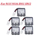 9,6 в 800 мАч 16500 литий-ионный аккумулятор для 9115 9116 S911 S912 запасная батарея для радиоуправляемого автомобиля грузовика 9,6 в 9115 9116 перезаряжаемая батарея 6p разъем