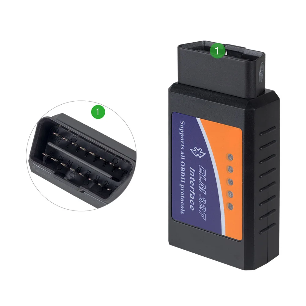 2021 ELM327 Bluetooth V2.1 адаптер fot Android Torque Elm327 OBD2 интерфейс / OBD II автомобильный