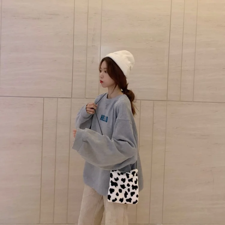 

XZ1088 2021 Plush thickening popular loose mid-length large size capless long-sleeved Sweatshirts