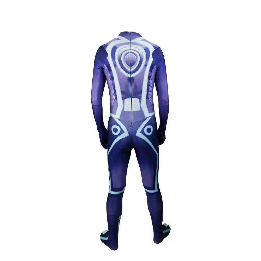 Костюм для косплея Tron Legacy взрослых и детей комбинезон Zentai боди мальчиков |