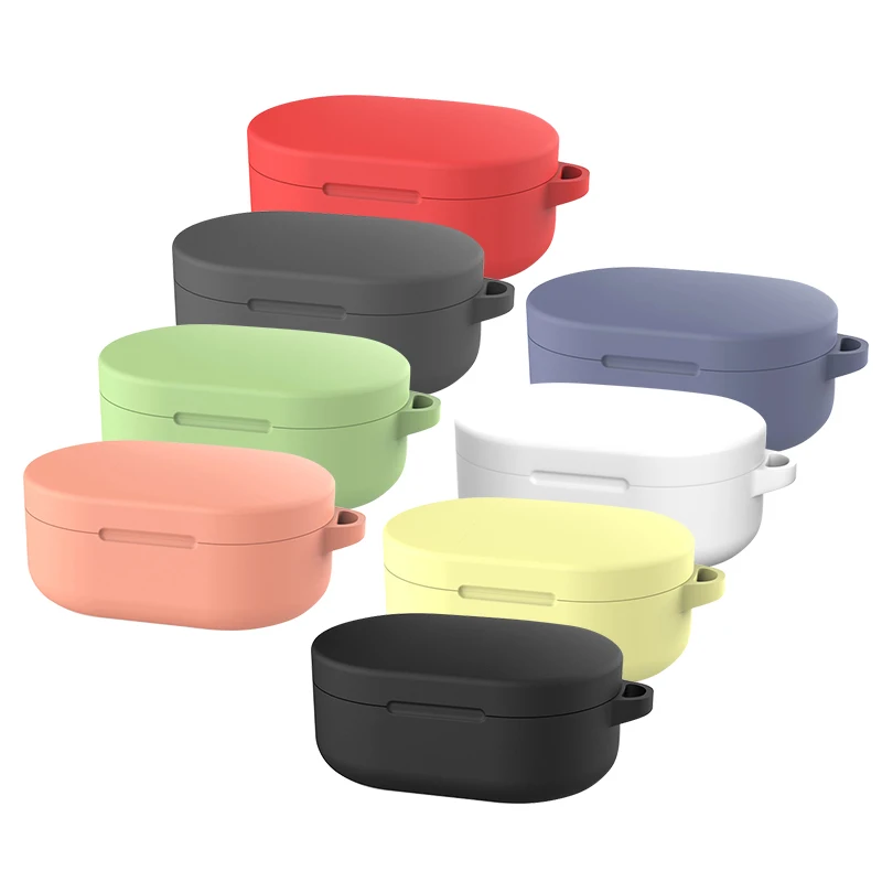 

Wireless earphone case For Xiaomi Redmi airdots youth version of the headset Bluetooth-compatible silicone protective cover