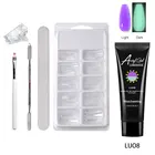 Набор для наращивания ногтей, набор светящихся кристальных форм, Наборы инструментов для ногтей 15 мл, клей для ногтей, быстросохнущая модель, клей для наращивания ногтей, набор из 6 шт.