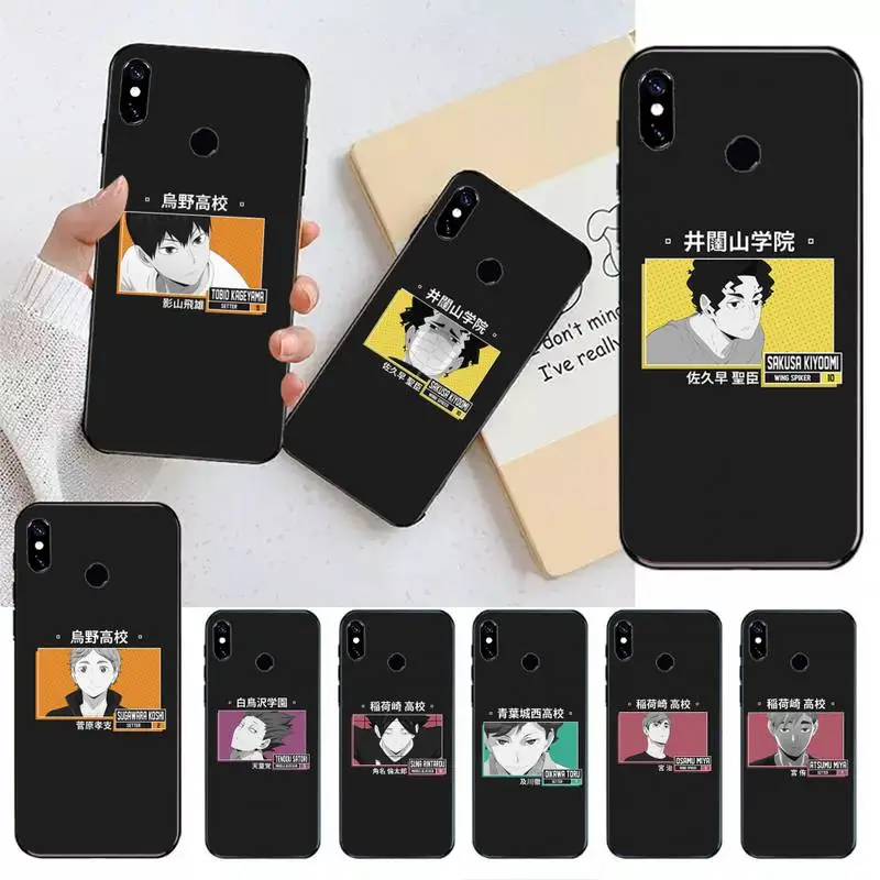 

haikyuu Japan anime Phone Case For Xiaomi Redmi note 7 8 9 t max3 s 10 pro lite coque funda shell cover